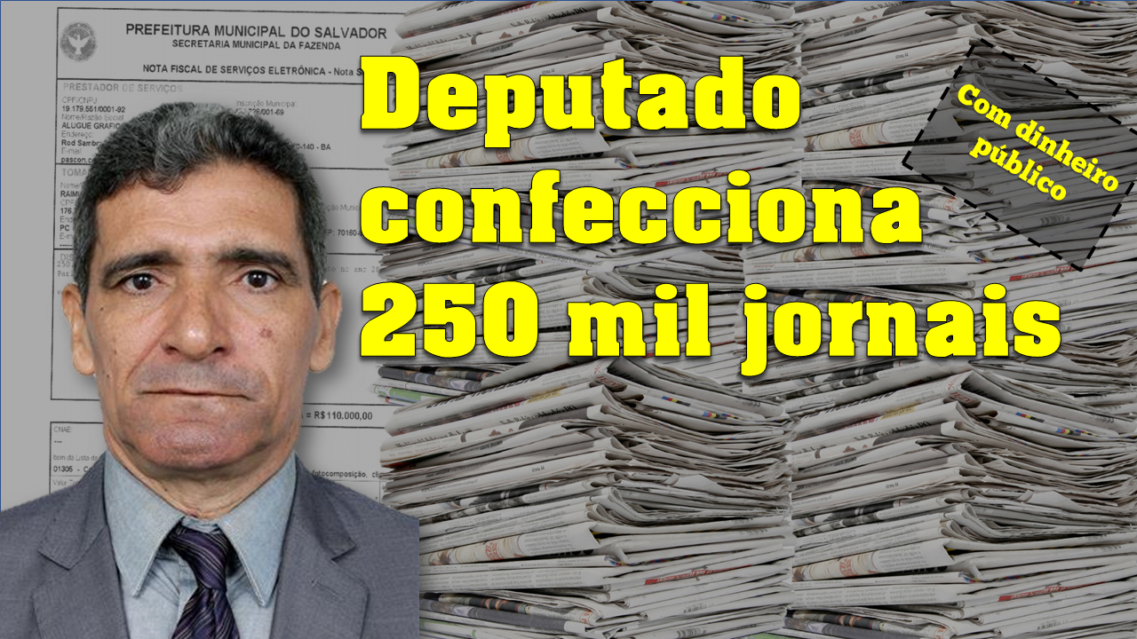 250 mil jornais, 10 mil livros, tudo é pago com a verba indenizatória