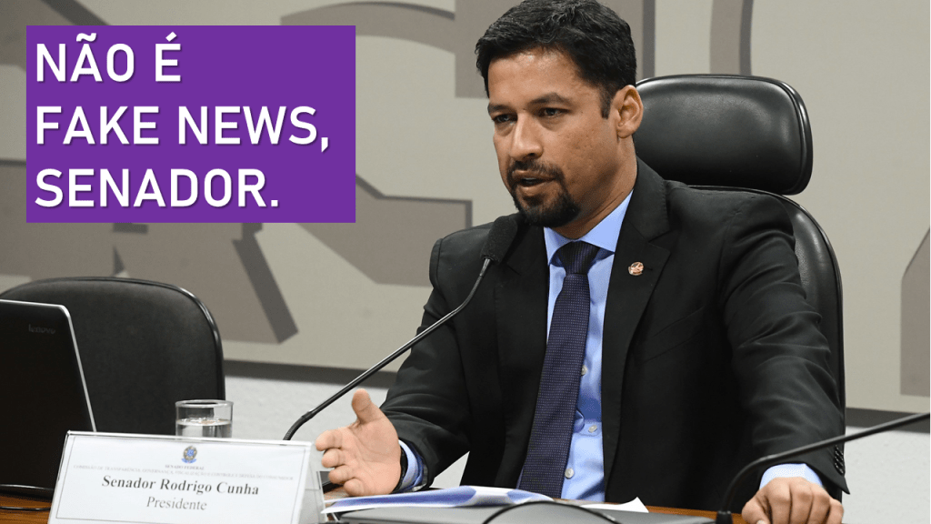 Senador Rodrigo Cunha se engana e diz que a OPS produziu fake news. Entidade exige&nbsp;retratação